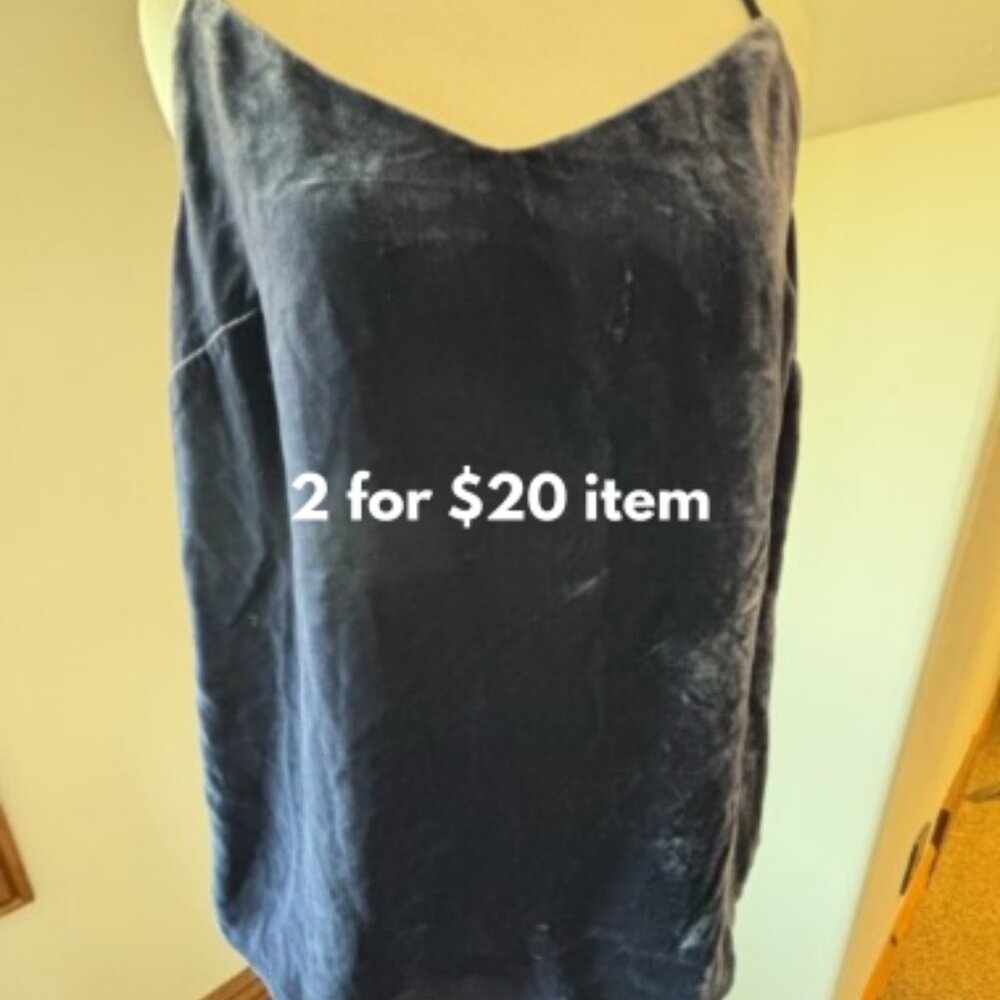 Lilly Pulitzer Navy Velvet Cami Top